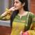 Yellow jacquard weaving kanchi cotton straight kurta dupatta set