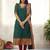 Green jacquard weaving kanchi cotton straight kurta dupatta set
