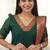 Green jacquard weaving kanchi cotton straight kurta dupatta set
