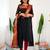 Black jacquard weaving kanchi cotton straight kurta dupatta set