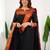 Black jacquard weaving kanchi cotton straight kurta dupatta set
