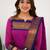 Pink jacquard weaving kanchi cotton straight kurta dupatta set