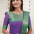 Wine jacquard weaving kanchi cotton straight kurta dupatta set