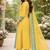 Yellow jacquard weaving kanchi cotton straight kurta dupatta set