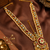 Ruby oval kundan pearl bridal matha patti