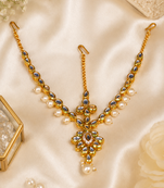 Pearl leaf kundan passa matha patti