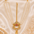 Temple pearl triple strand matha patti