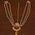 Temple pearl triple strand matha patti