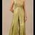 Handwoven Banarasi Brocade Suit Widelegged Party Wear Jumpsuit In Pista Golden Colour