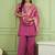 Women's Gorgeous Embroidery Work Sik Fabric Straight Kurta Palazzo and Dupatta Set