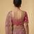 Dusty pink embroidered net designer saree with designer rani pink blouse fabric