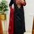 Floral embroidered pure cotton v neck kurta trouser & dupatta set