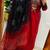 Floral embroidered pure cotton v neck kurta trouser & dupatta set