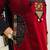 Floral embroidered pure cotton v neck kurta trouser & dupatta set