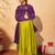 Women's Gorgeous Embroidery Work Vichitra Silk Fabric Flared Anarkali Pant and Dupatta Set