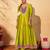 Women's Gorgeous Embroidery Work Vichitra Silk Fabric Flared Anarkali Pant and Dupatta Set