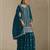Morpich embroidered chinon palazzo suit