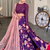 Royal Purple Floral Embroidered Lehenga Choli Set