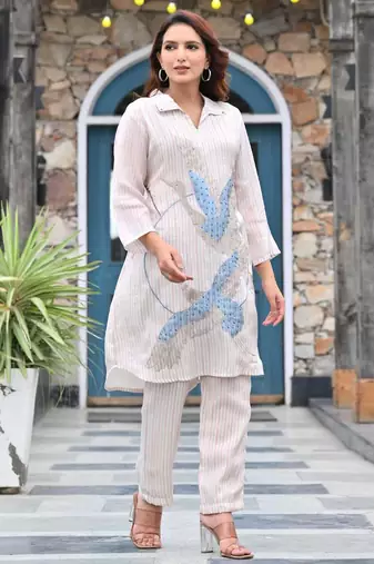 Pure Jacquard Cotton 2 Piece beautiful Embroidery