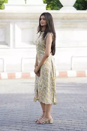 The Modern Classic Summer Bloom Belted Midi