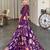Royal Purple Floral Embroidered Lehenga Choli Set