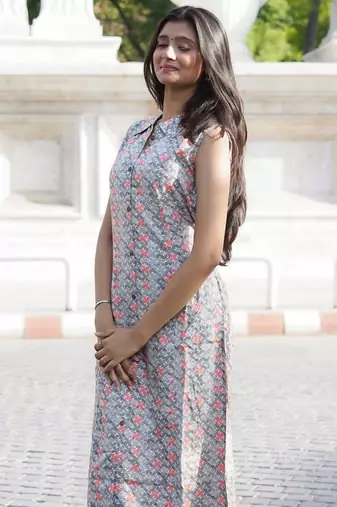 The Modern Classic Summer Bloom Belted Midi
