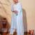 Women's Gorgeous Thread Work Pure Cotton Fabric Straight Kurta Pant and Dupatta Set