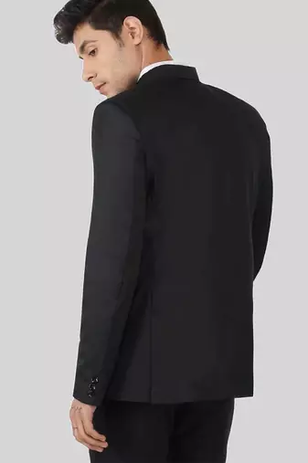 Mens black bandhgala blazer