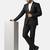 Mens black tuxedo suit