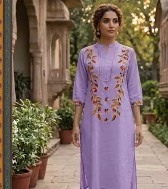 WOMEN COTTON SLAB STARIGHT KURTA WITH PANT 