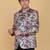 Mens printed bandhgala blazer