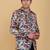Mens printed bandhgala blazer