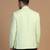 Mens green linen solid blazer