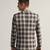 Mens beige checked tweed blazer