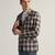 Mens beige checked tweed blazer