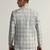 Mens light grey checked tweed blazer