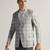 Mens grey checked tweed blazer