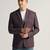 Mens red checked tweed blazer