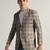 Mens multi checked tweed blazer