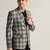 Mens dark grey checked tweed blazer