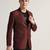 Mens red checked tweed blazer