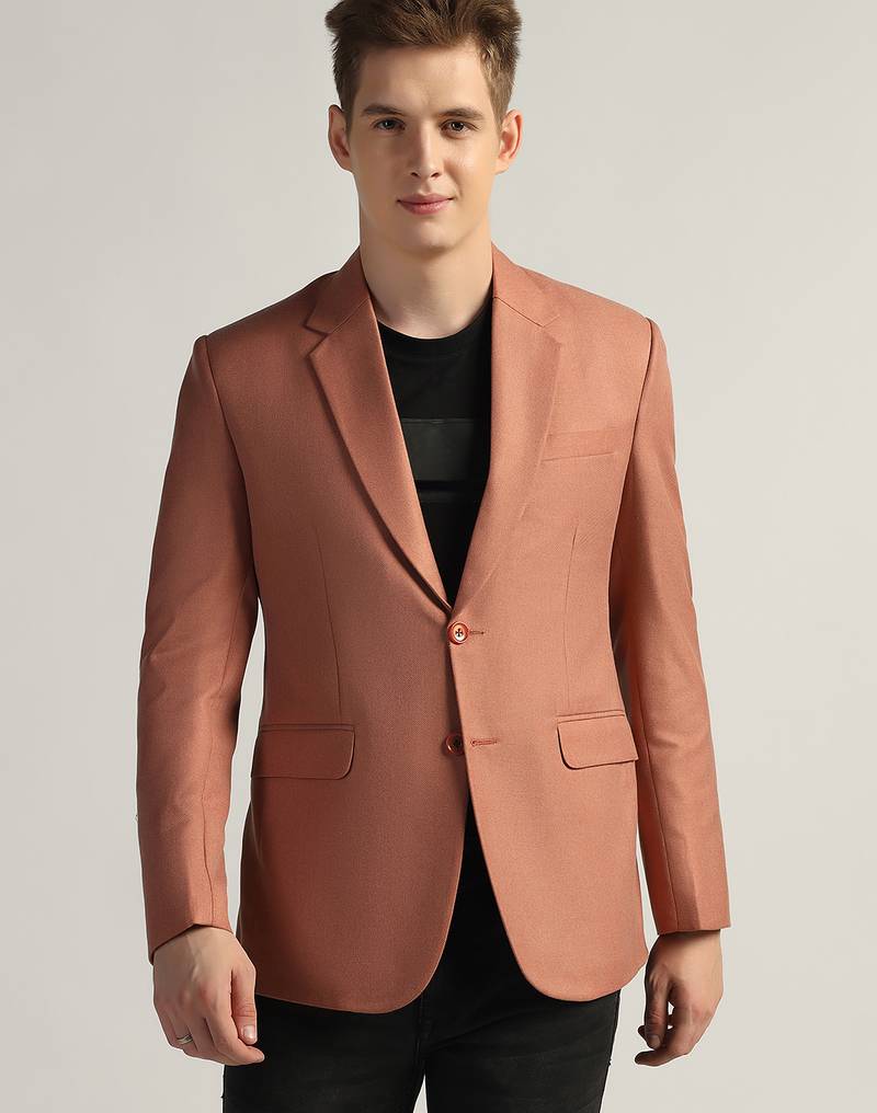 Mens peach tweed blazer