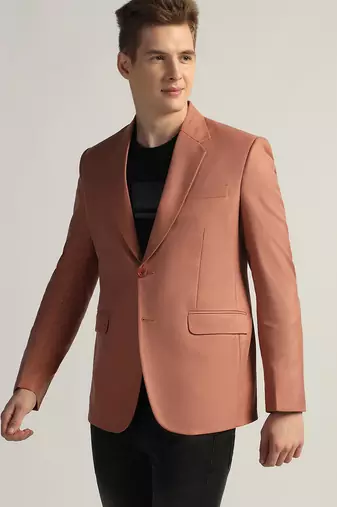 Mens peach tweed blazer