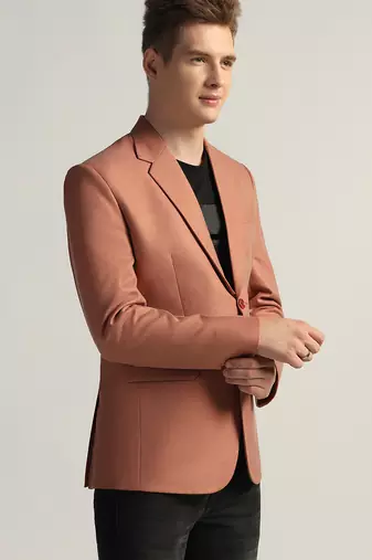 Mens peach tweed blazer