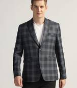 Mens blue tweed blazer