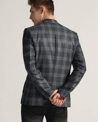 Mens blue tweed blazer 2