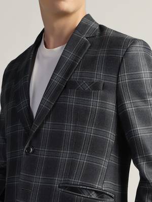 Mens blue tweed blazer 5
