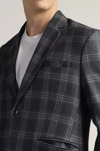 Mens blue tweed blazer