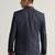 Mens royal blue checked tweed blazer