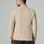 Men beige corduroy notched lapel blazer